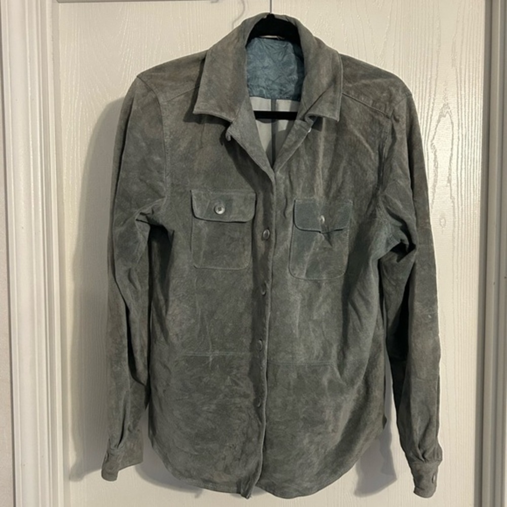 Jones New York Country VINTAGE Leather Shacket size 14